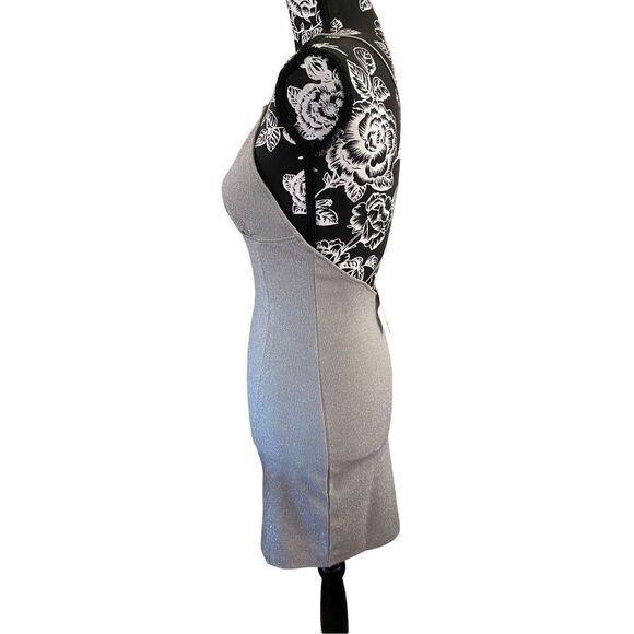 Nwt Divided Metallic Mini Dress Formal Party Clubwear Rave - Picture 3 of 13